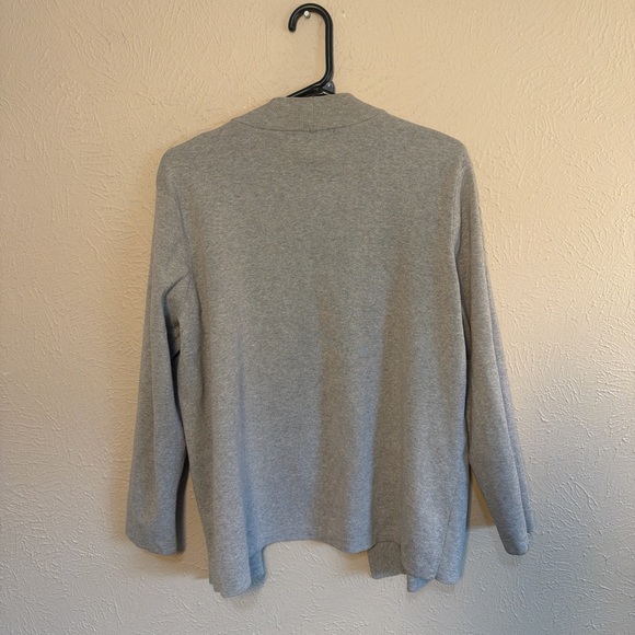 Gray Open Front Cardigan - Picture 3 of 3
